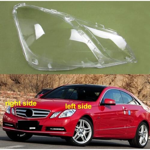 For 2009 2010 2011 2012 Benz W207 E200 E260 E300 E350 E500 E-Class Cover Lampshade Transparent Cover Lamp Headlamp Shell Lens