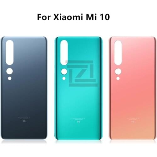 For Xiaomi Mi 10 Battery Back Cover Rear Door Housing Side Key Replacement Repair Spare Parts