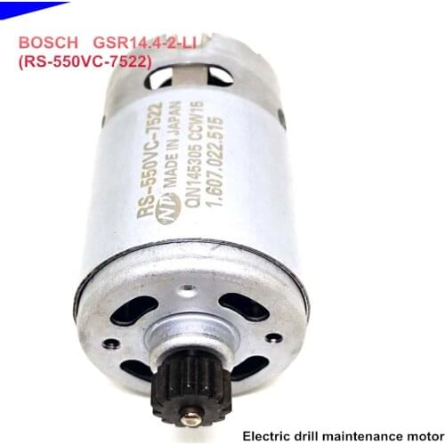 GSR14.4-2-LI 14.4V Electric drill maintenance motor (RS-550VC-7522) with 14T gear
