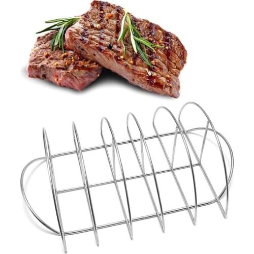 G6DA Multi-function Ribs for Grilling Barbecuing Used to Roast Chicken Duck Rabbit for Outdoor and Indoor Roasting Activities