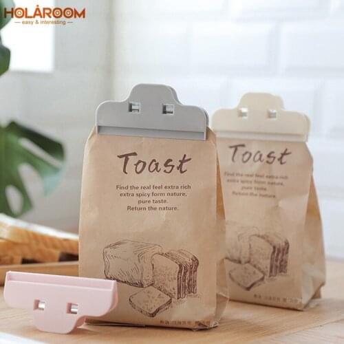 Holaroom Sealing Clip Plastic Snack Bag Sealer Clamp For Tea Coffee Milk Powder Bread Food Storage Bag Clamp Kitchen Accessories