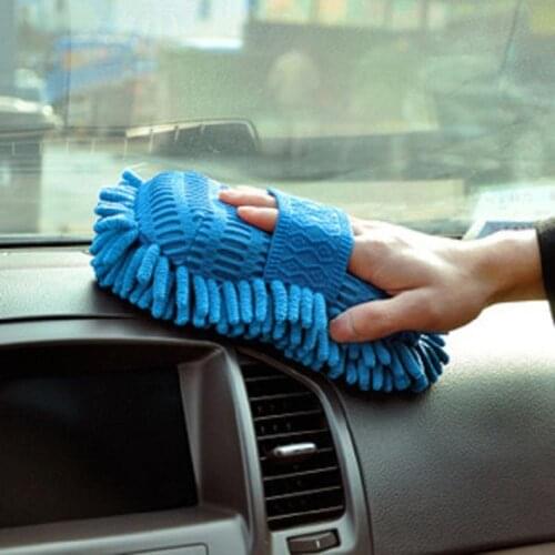 Hot hot Microfiber Chenille Car Cleaning Sponge Towel Cloth Auto Wash Gloves Car Washer Supplies Home Cleaning Tower Hot