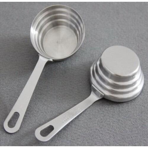 Stainless steel measuring tools 15/30/45/60ML combination tea spoon kitchen measuring spoon