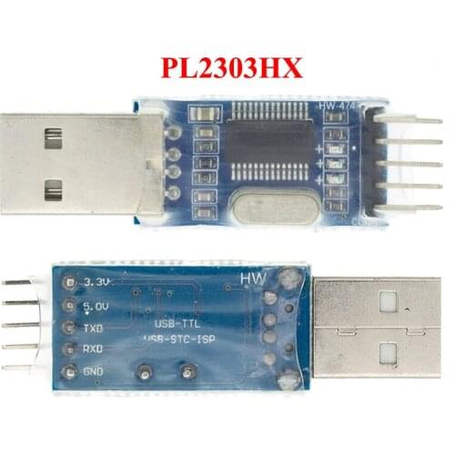 1pcs USB to TTL / USB-TTL / STC microcontroller programmer / PL2303 in nine upgrades plate with a transparent cover PL2303HX