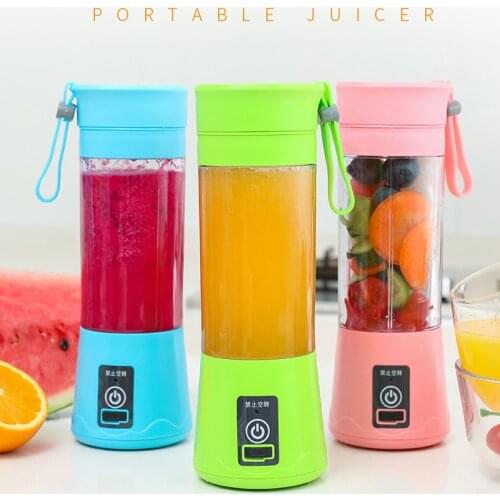 Multipurpose Portable Juicer Blender Extractor Machine USB Charging Household 380ml Egg Whisk/Food small Cut Mixer Juicer Cup
