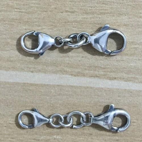Mistletoe 925 Sterling Silver Basic Lobster Clasp Charm Fit European Troll 3mm Bracelet & Necklace Jewelry