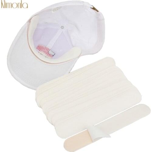 Wholesales 100pcs White Disposable Hat Pads Protector Absorbing Perspiration Cotton Makeup Tools For Unisex Cap Collar Pads