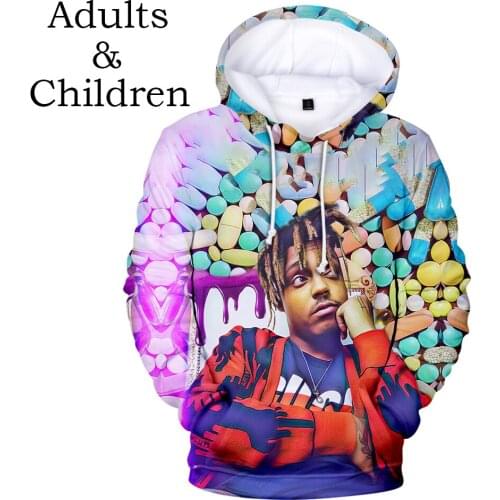 Autumn Hoodie 3D Juice WRLD Hoodies Men Women Casual Sweatshirts Hip Hop Kids pullovers suitable 3D Juice WRLD boys girls Tops