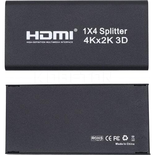 Kebidumei 1pcs 1X4 splitter 1080P Amplifier Switch Hub Amplifier 1.4 3D HDMI-compatible Converter for laptop for XBOX HDTV