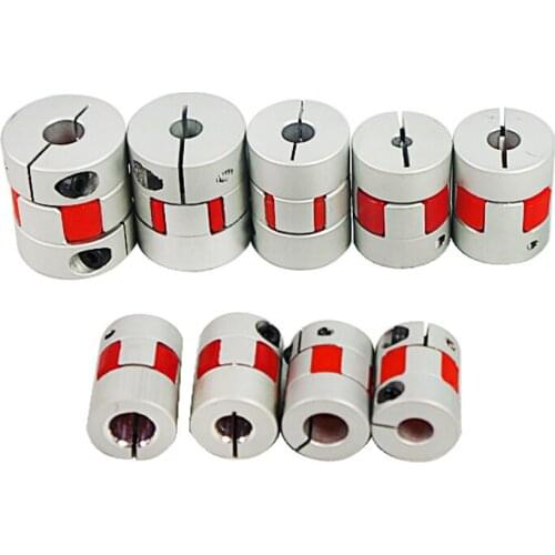 Three Jaws D25L35 Coupler Aluminium Plum Flexible Shaft Coupling Motor Connector CNC Flexible Couplings for stepper motor