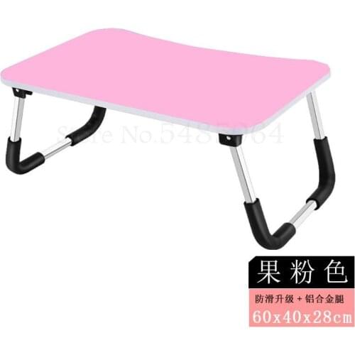 Dormitory Aluminum Alloy Convenient Bunk Bed Laptop Computer Folding Table Bedroom Table Learning Kids Table