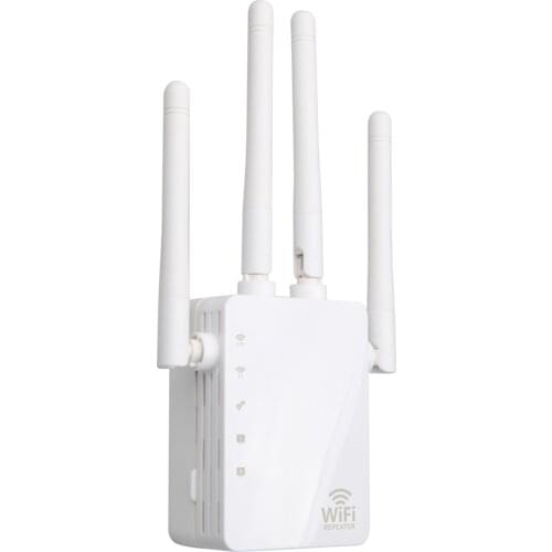 WiFi Booster 1200Mbps Dual Band 2.4GHz 5GHz WiFi Internet Signal Amplifier Wireless Repeater for Router with Four Antennas