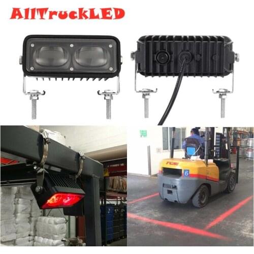 1pc 10-80v 12w E9 Fork Truck forklift Red Warehouse keep out zone light Red zone pedestrian light Red ZONE hyster Safety Light