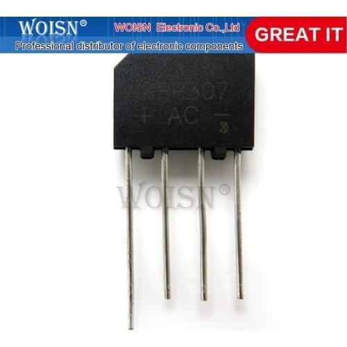 100PCS KBP307 KBP 307 ZIP 3A 700V Flat bridge bridge rectifier In Stock