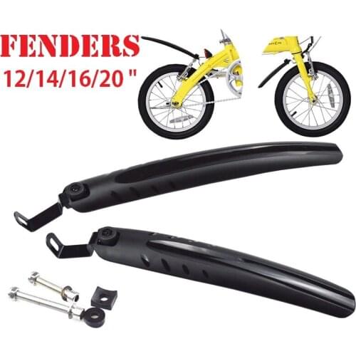 12/14/16/20 " Inch Folding Bike Fender 412 P8 High Toughness Plastic Fenders Folding Bicycle Practical Accessories