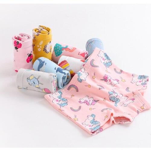3 Pcs Lot 3 To 8 Years Kids Cotton Shorts Childrens Underwear Girls' Boxers Cartoon Rabbit Panties