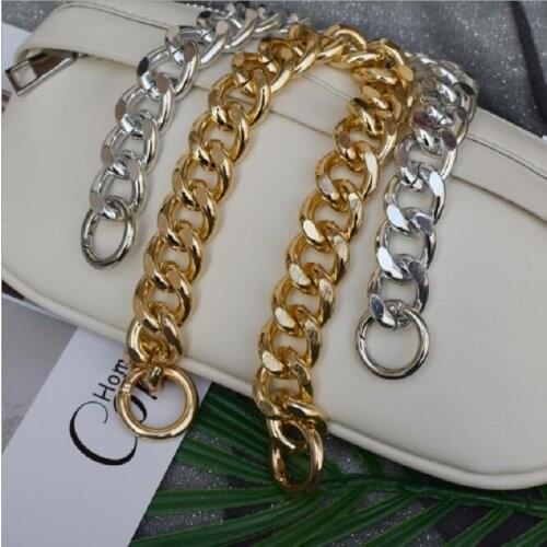 5pcs 30cm new European and American metal aluminum products bag chain handbag exaggerated thick chain accessories