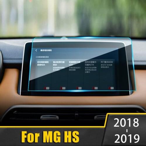 For MG HS 2018 2019 Accessories Tempered Glass Car Navigation Screen Protector Touch Display Film protective Sticker Car Styling