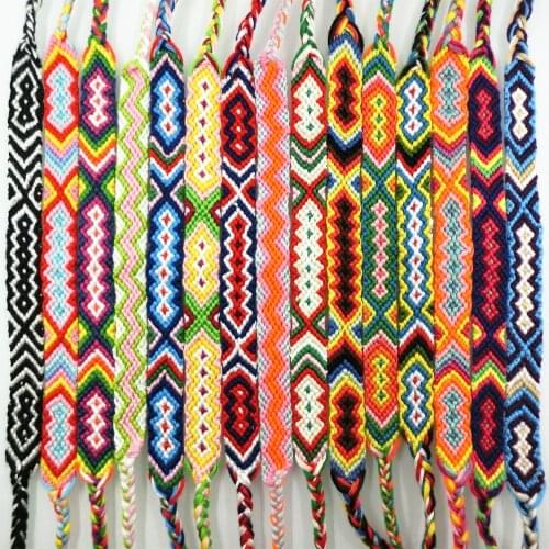 AMIU Friendship Bracelet Dropshipping Woven Rope String Hippy Boho Cotton Popular Bohemia Style For Women And Men