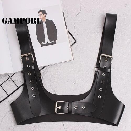 CKMORLS Sexy Women Leather Belt Female Slim Body Bondage Cage Punk Harness Waist Straps Suspenders Fashion Belt Accessories Sek