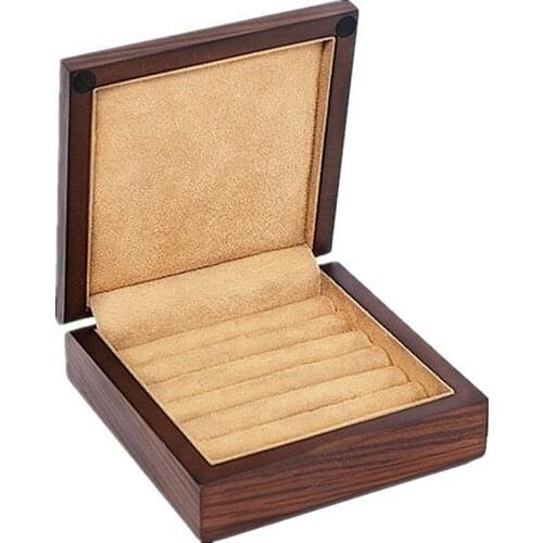 Portable Travel wood Wooden Jewelry Packing Case Wedding Ring earrings Organizer Women Girlfriend Gift Display Box for Wedding