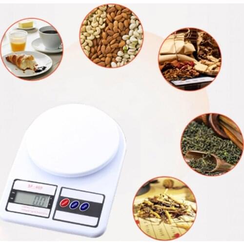 Kitchen Scale Weighing Scale Food Diet Postal Balance Measuring LCD Electronic Scales Suitable for Household Kitchen