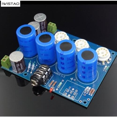 IWISTAO PCBA Tube Headphone Amplifier Kits HIFI WCF Solution 32~1200 Ohms Stereo Audio DIY