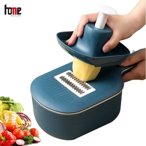 Shredder Cabbage Mandolin Vegetable Cutter Manual Slicer Cheese Grater With Container Carrot Multifunctional Kitchen Accessories