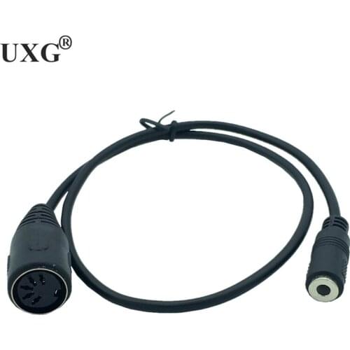 DIN 5Pin female to 3.5mm Female MIDI Cable 3.5mm Female to Male 5 Pin DIN Adapter Splitter Cable 50cm 150cm