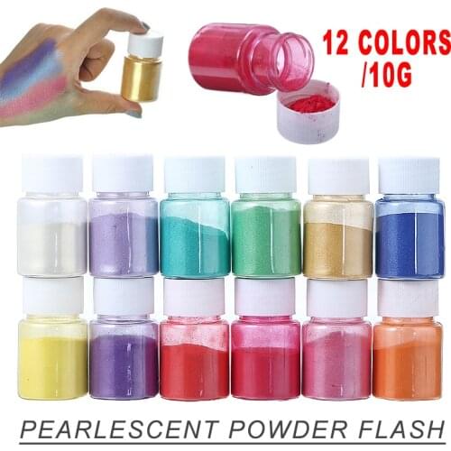 New Arrivals 12 Colors Natural Mica Powder Wax Candle Bath Cosmetic Soap Resin Dye For Artistic DIY Creation