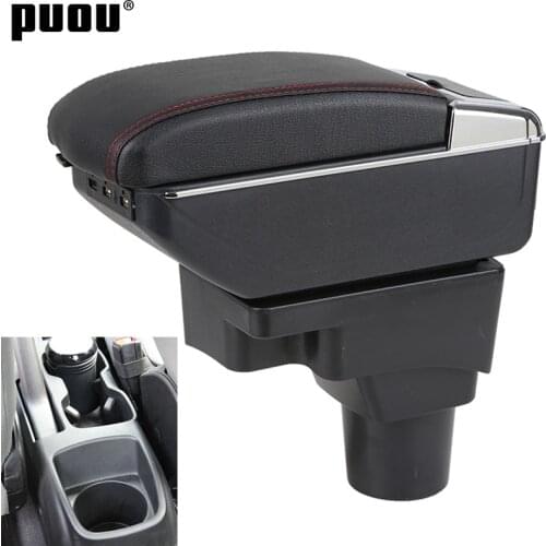 Armrest box For Chevrolet Sonic/Aveo 2012-2018 Center Centre Console Storage Box USB Charging ashtray with