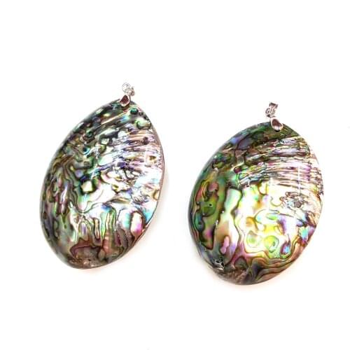 Shell Pendants Charms Necklace Pendant for Jewelry Making DIY Accessories Fit Necklaces Size 45x70mm