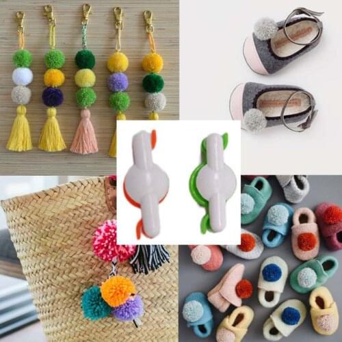 2pcs Pompom Pom-Pom Maker for Fluff Ball Weaver Needle DIY Wool Knitting Craft