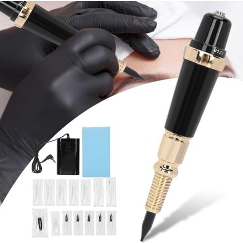 Profession Microblading Machine Semi Permanent Eyebrow Lips Body Tattoos Machine Pen Tattoos Gun Makeup Machine US Plug 100 240V