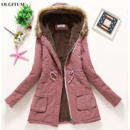Plus size Womens Parka Casual Outwear Military Hooded fur Coat Down Jackets Winter Coat for Female women winter coat wool 2020