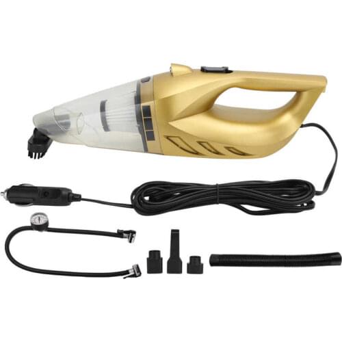 Dust Cleaning Sweeper 120W 5in 1 Handheld Car Vacuum Cleaner 5000PA Inflator Pump Tire Pressure Cigarette Lighter 12V Vacuum