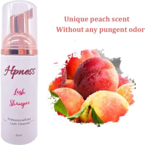HPNESS New Style No Stimulation 60ml Eyelashes Extension Shampoo Gentle Cleansing Grafting Mousse Foam Pro Eye Lash Cleaner