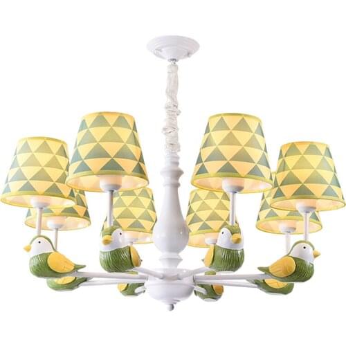 Nordic design chandeliers living room decoration bird lamp ceiling led lustre enfant bedroom hanglamp kids chandelier lightings