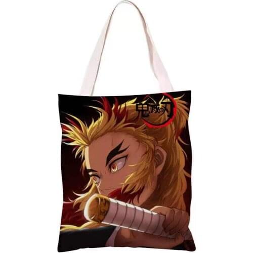 Anime Demon Slayer: Kimetsu no Yaiba Shoulder Bags Canvas bag student Handbag
