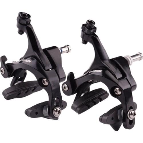 Road bike V brake caliper Aluminum alloy dual-axle brake bicycle brake quick release adjustment brake line tightness Accessories