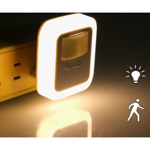 LED Night Light Motion Sensor Lamp PIR Dimmable Bedroom Bedside Decor Lamps Stairs Kitchen Cabinet Wall Smart Home Lights