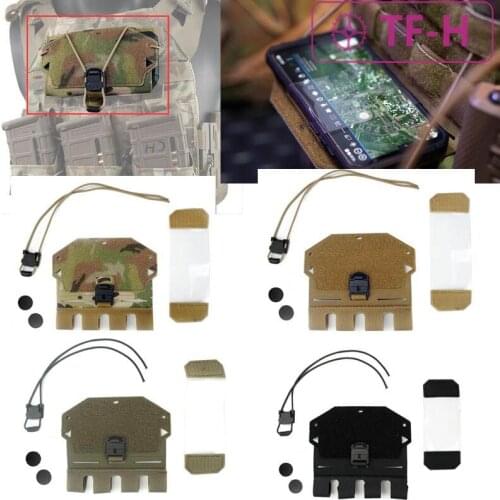 Tactical Vest Special Front Panel Attachment For Molle Mobile Phone Bag Universal Secure Fixation Visual Admin Pouch Carrier