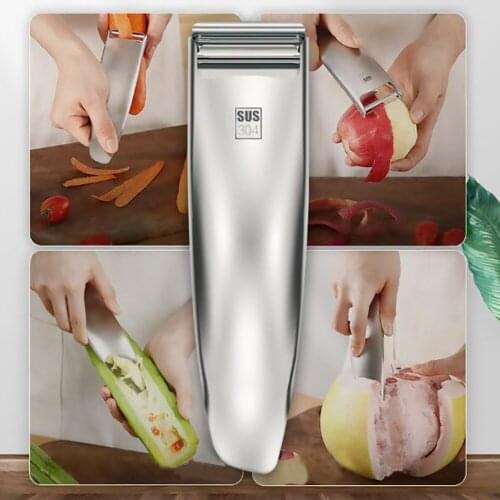 Comfortable Handle Stainless Steel Vegetable Fruit Peeler Multifunctional Sharp Peeler Tool Kitchen Gadgets Home Accessories New