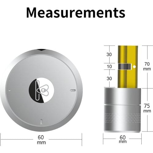Airbnk M500 Mobile APP Control Smart Lock Cylinder Fingerprint Bluetooth Door Lock Smartlife WIFI Door Lock M500 Upgrade Version