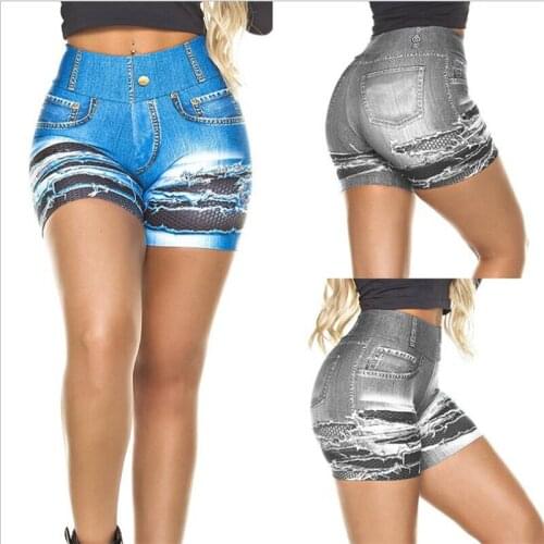Summer Vintage Faded And Distressed Jean Shorts With Pockets 2021 Plus Size Woman Casual Hole Hot Short Denim S-XL