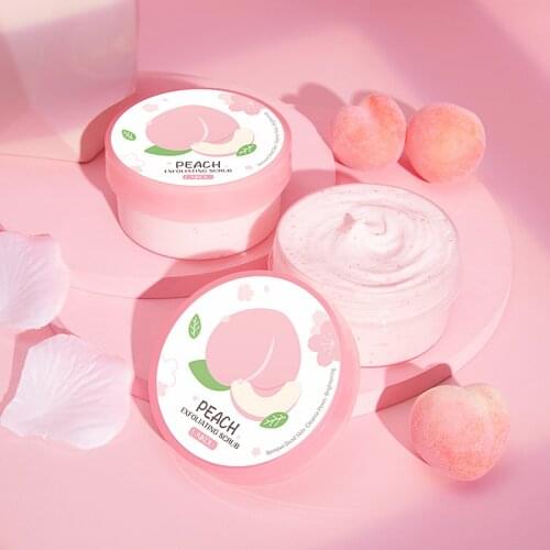 Laikou Cherry Blossom Renewing Scrub 90g Peach Fragrance Cleans The Horny Pores Of The Face