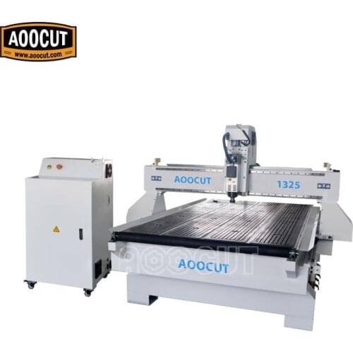 High Efficiency greater accuracy Aoocut 1325 high quality 3 axis wood cnc router for advertising board