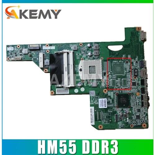 High quality For HP G62 G72 CQ62 Laptop motherboard 605903-001 605903-501 605903-601 HM55 UMA DDR3 100% full Tested
