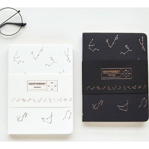 "Constellation" Hard Cover Beautiful Blank Sketchbook Journal Freenote Diary Study Notebook Stationery Gift