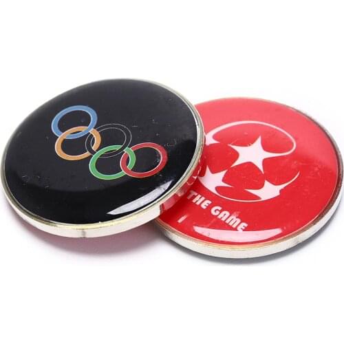 1PC For Table Tennis Football Matches Sports Toss Referee Side Coins PVC Soccer Football Champion Pick Edge Finder Coin